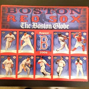 BOSTON RED SOX  UNCUT TRADING CARDS 2006